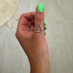 sterling silver | triangle ring